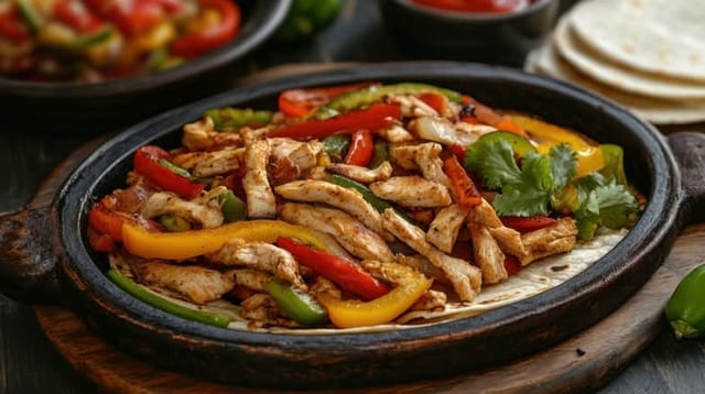 Chicken & Steak Fajitas.